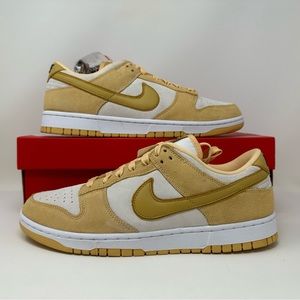 Nike W Dunk Low LX Celestial Gold Suede Women's Size 12 DV7411-200